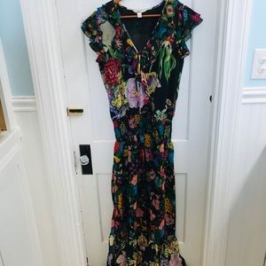 Boston Proper Flowery Maxi Dress